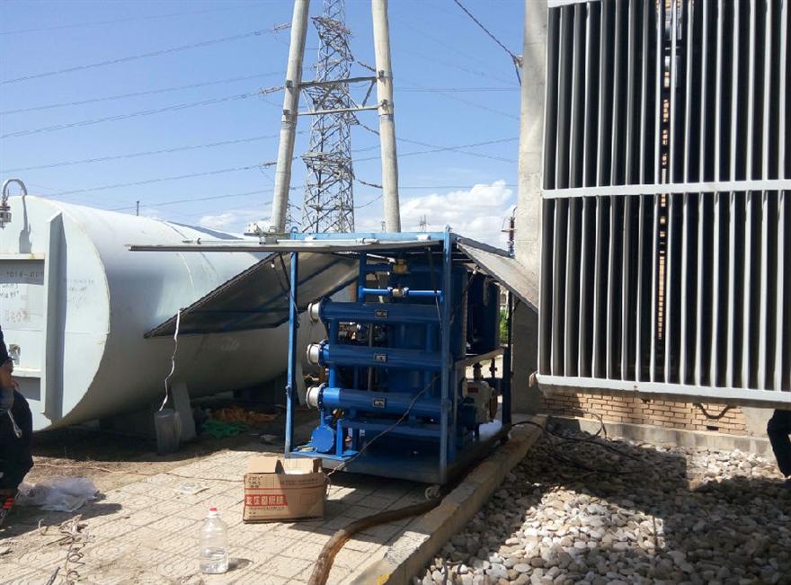 凱潛濾油機 甘肅隴西孫家坪330KV變電站設備調試現場